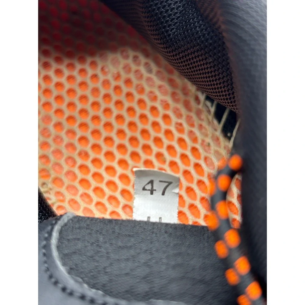 L-RUN Men's Water Shoes EU 47 US 13 Black Orange Barefoot Beach Quick Dry Hiking